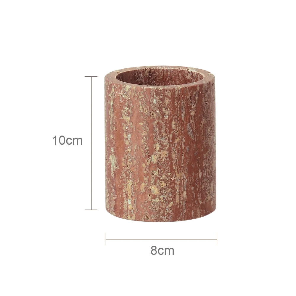 Red Travertine Bathroom Accessory Collection - Image 19