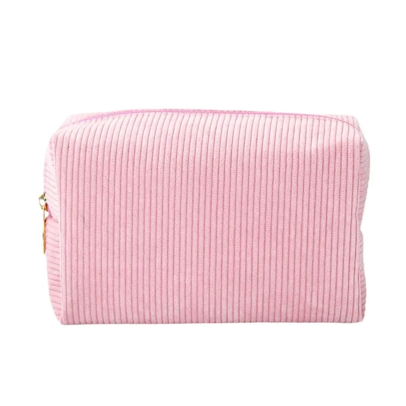 Corduroy Octagonal Large Capacity Toiletry Bag - Image 5