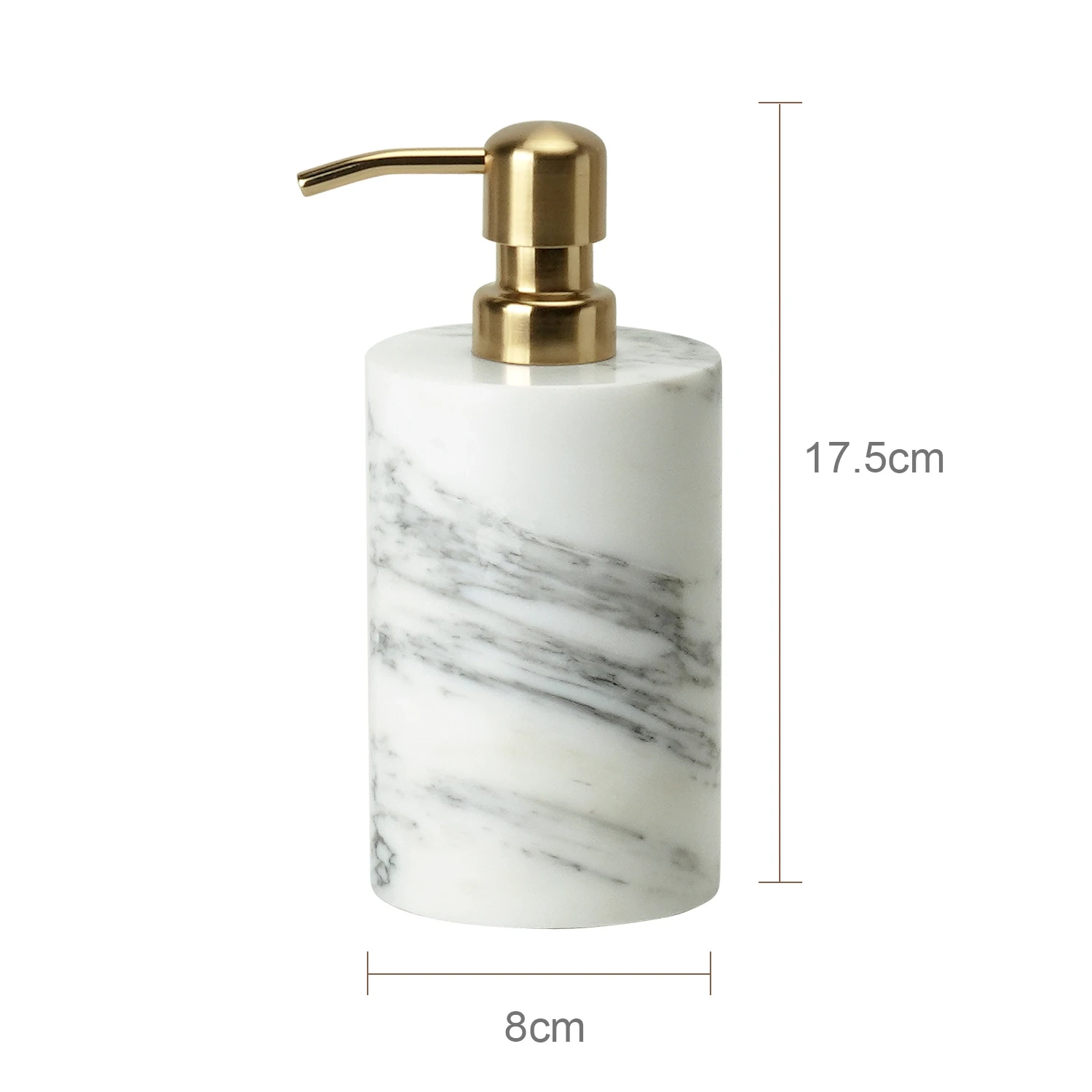White Arabescato Marble Bathroom Accessory Collection - Image 7