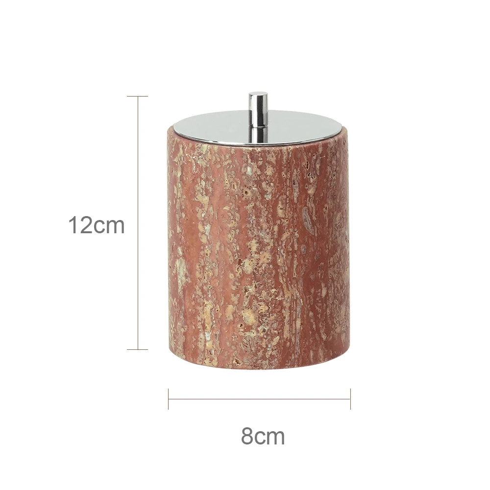 Red Travertine Bathroom Accessory Collection - Image 14