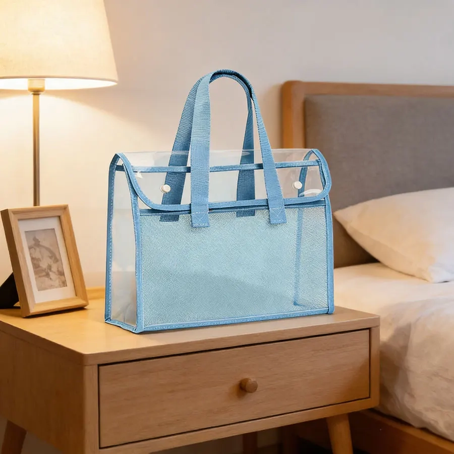 Clear PVC Large Capacity Toiletry Bag - Image 3