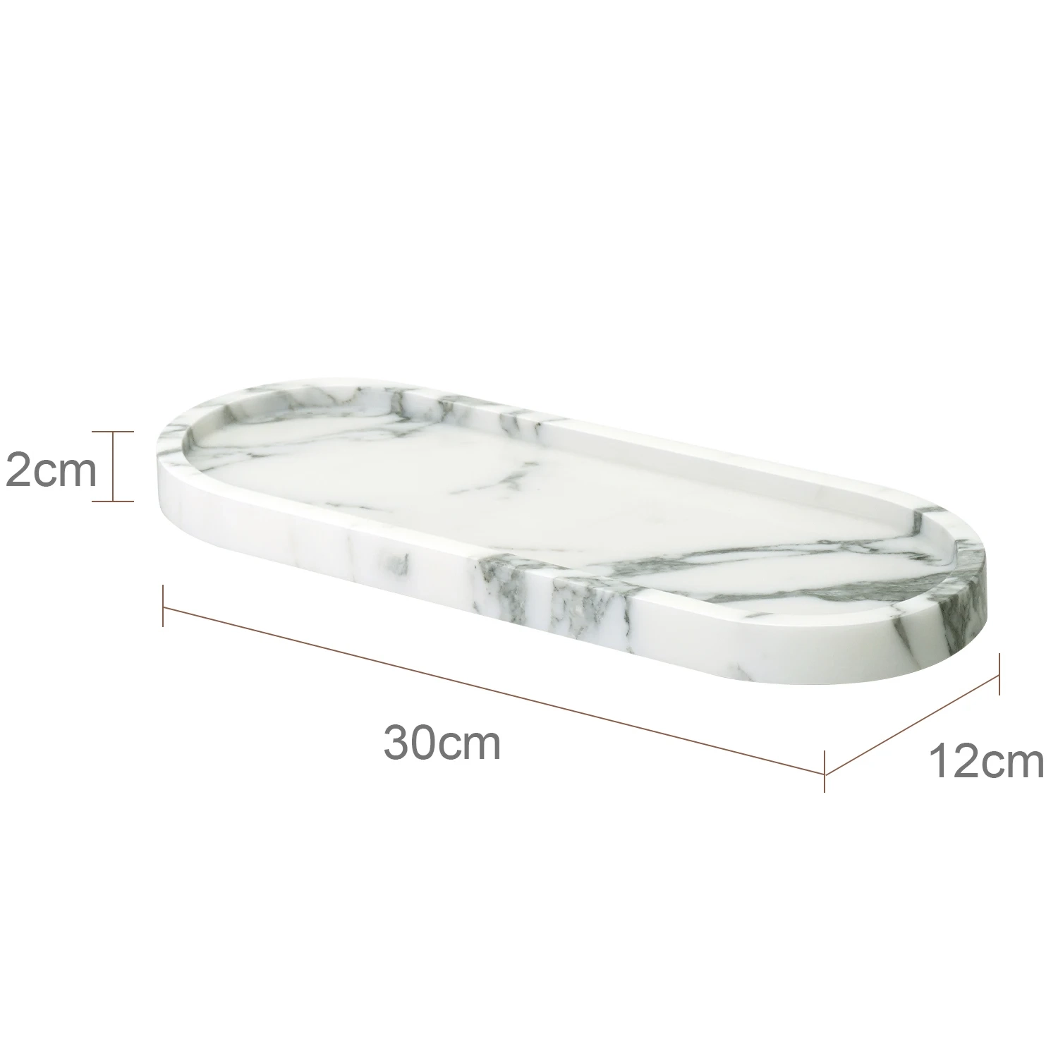 White Arabescato Marble Bathroom Accessory Collection - Image 15