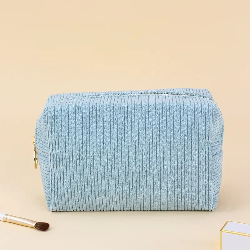 Corduroy Octagonal Large Capacity Toiletry Bag - Image 12