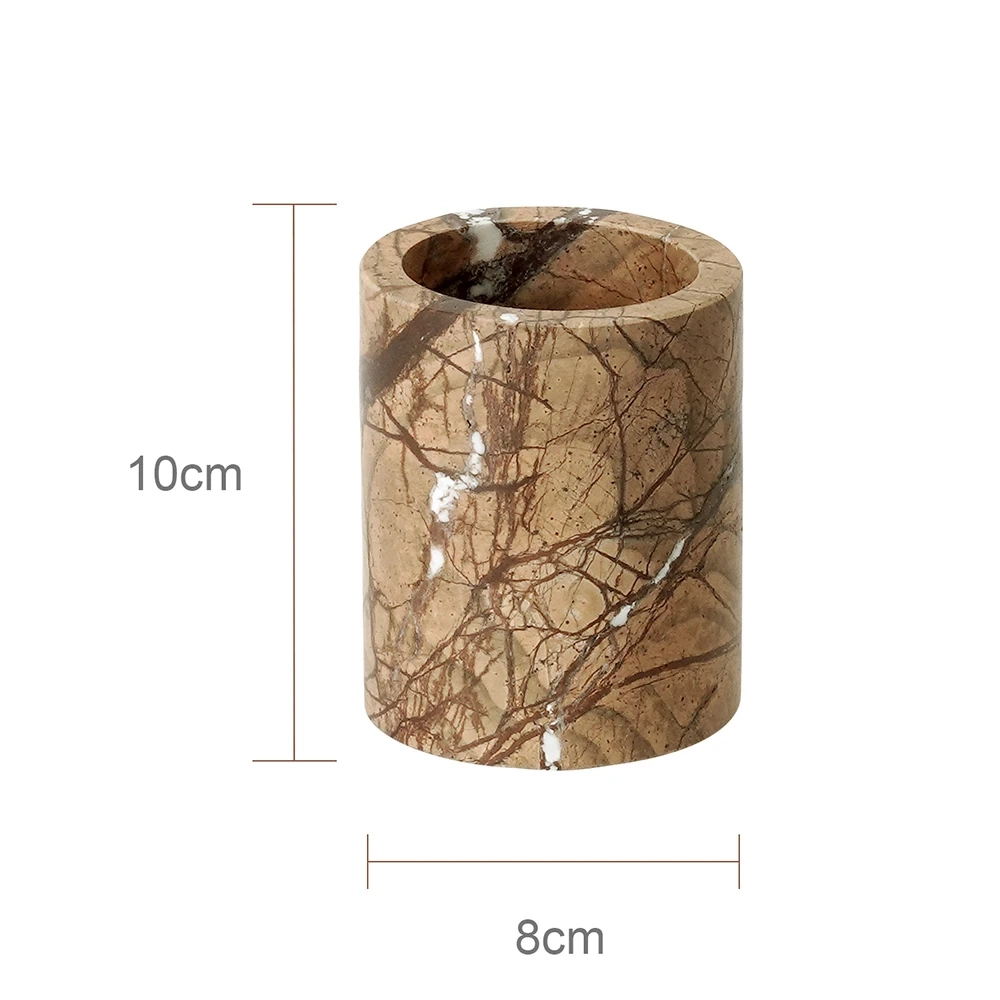 Rainforest Brown Natural Marble Bathroom Accessory Collection - Image 20