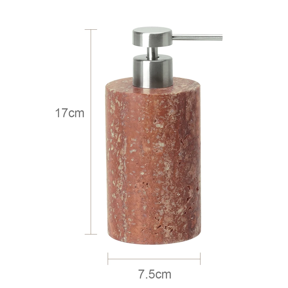Red Travertine Bathroom Accessory Collection - Image 11