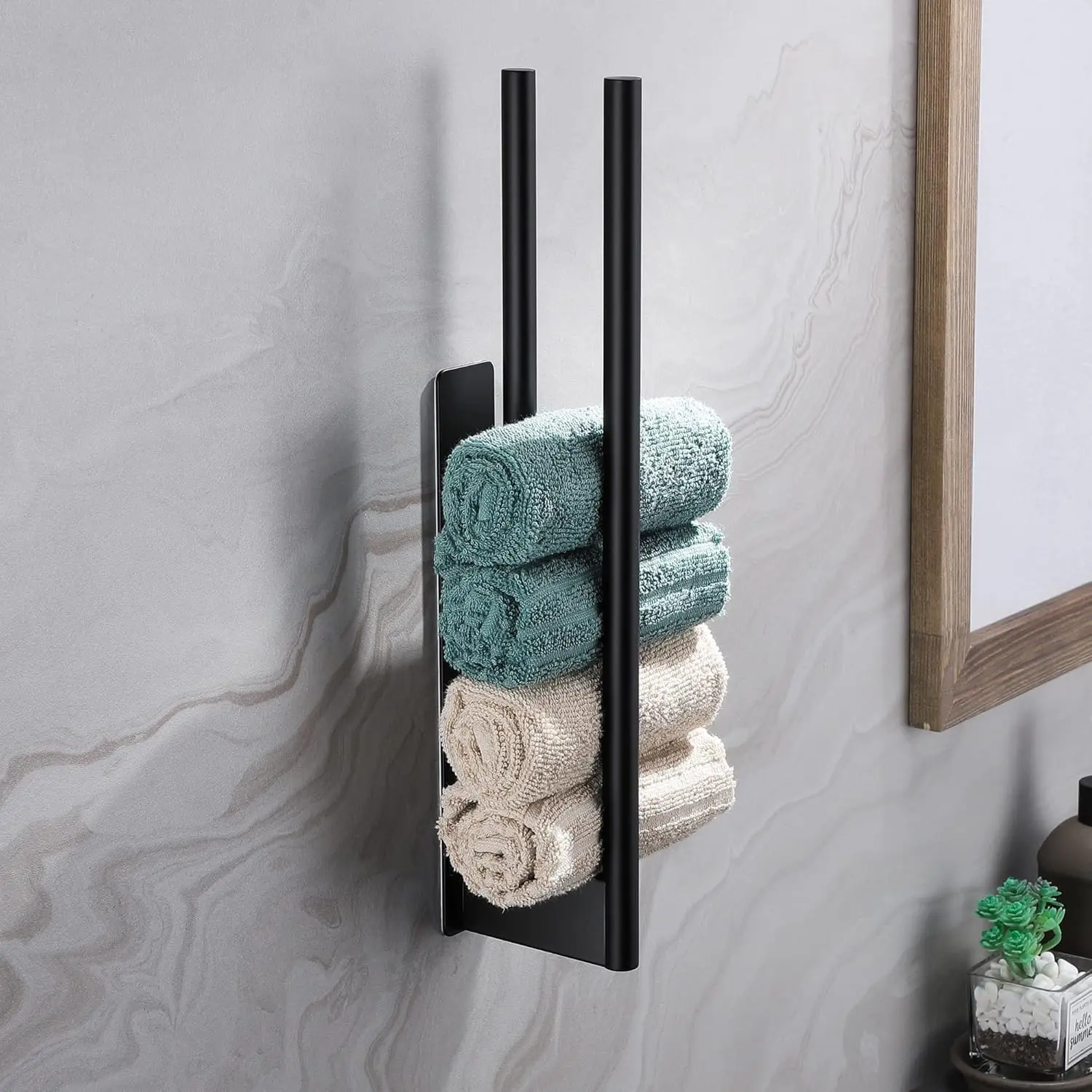 No-Drill Double Towel Bar - Image 2