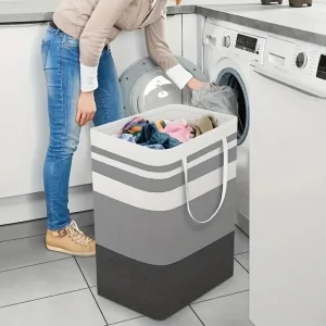 75L Foldable Laundry Hamper with Handles
