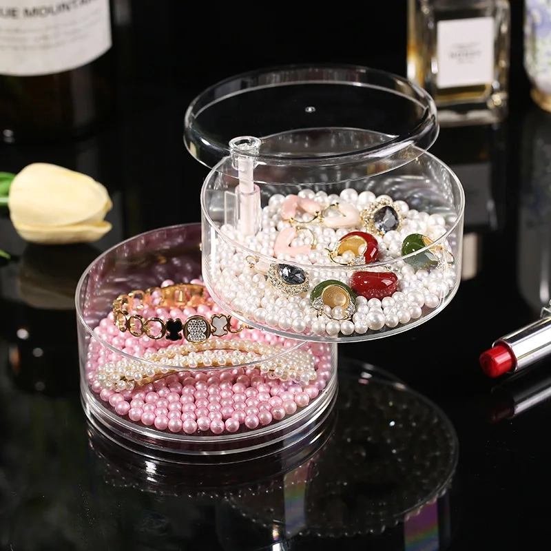 Rotating Multi-Layer Acrylic Jewelry Storage Box - Image 6
