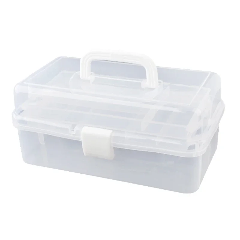 3-Layer Folding Craft and Sewing Storage Box - Image 3