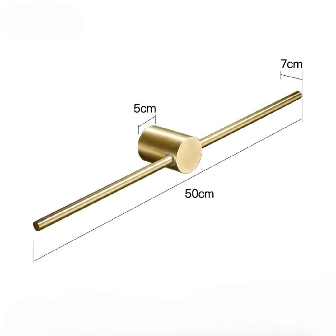 Wall-Mounted Brass Towel Rack Shelf - Image 9