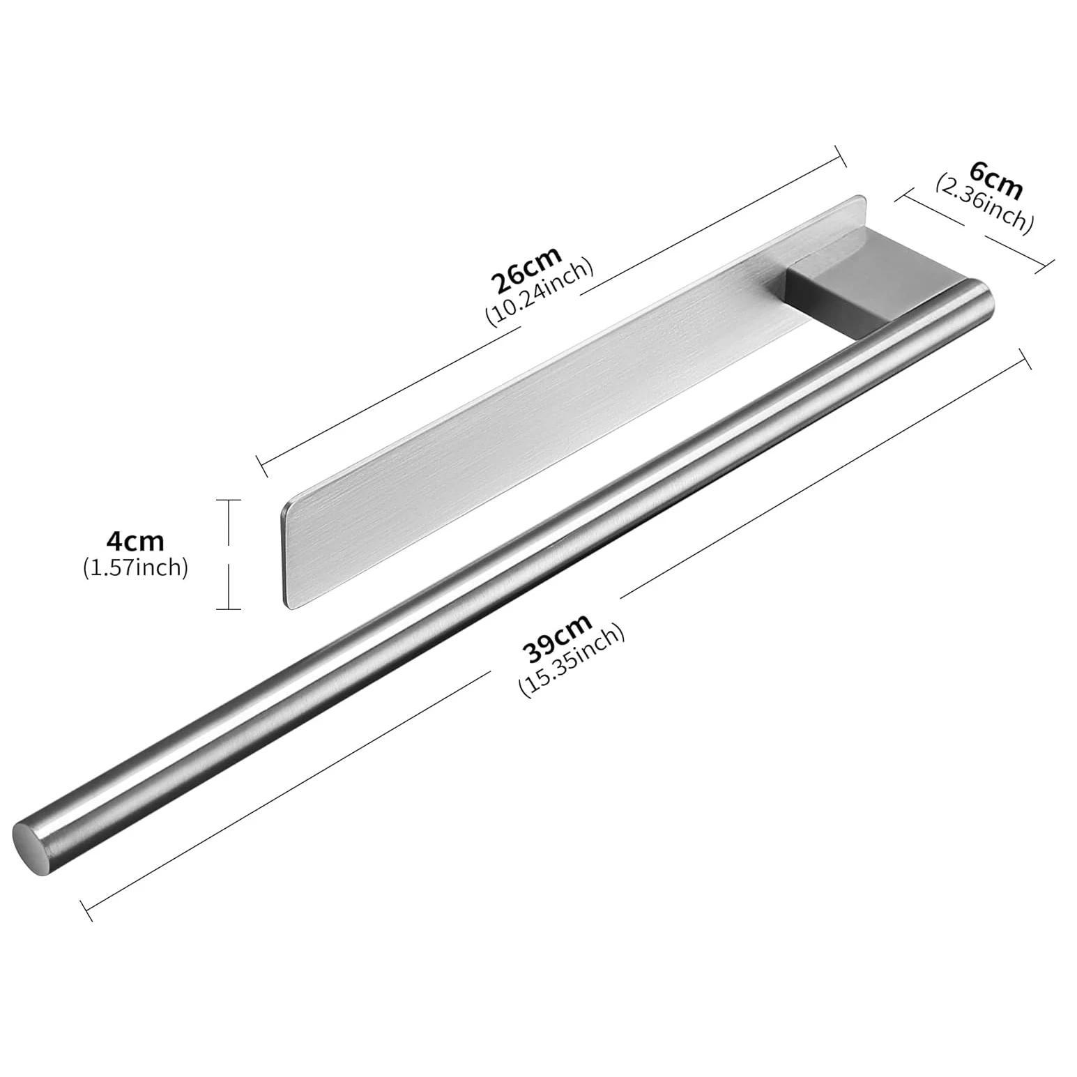 No-Drill Double Towel Bar - Image 7