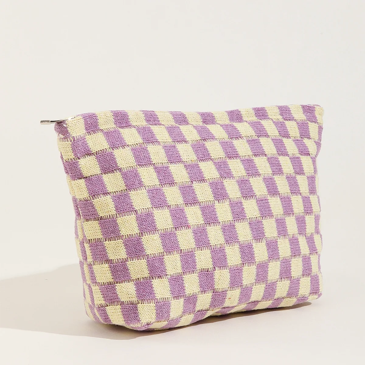 Checkerboard Travel Makeup Toiletry Bag - Image 6