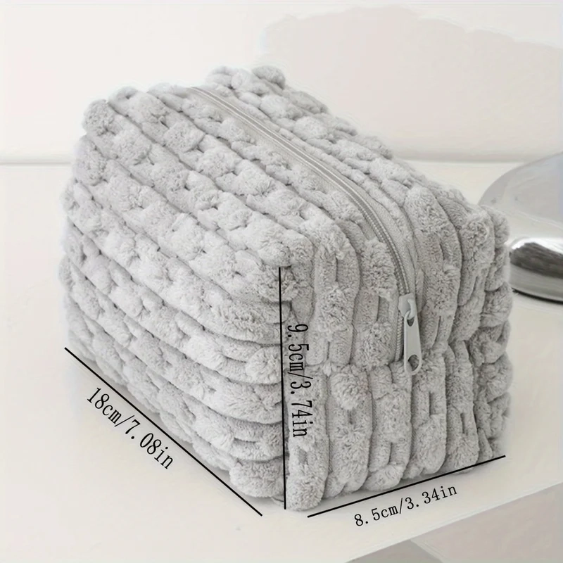 Plush Large Capacity Makeup Toiletry Bag - Image 3