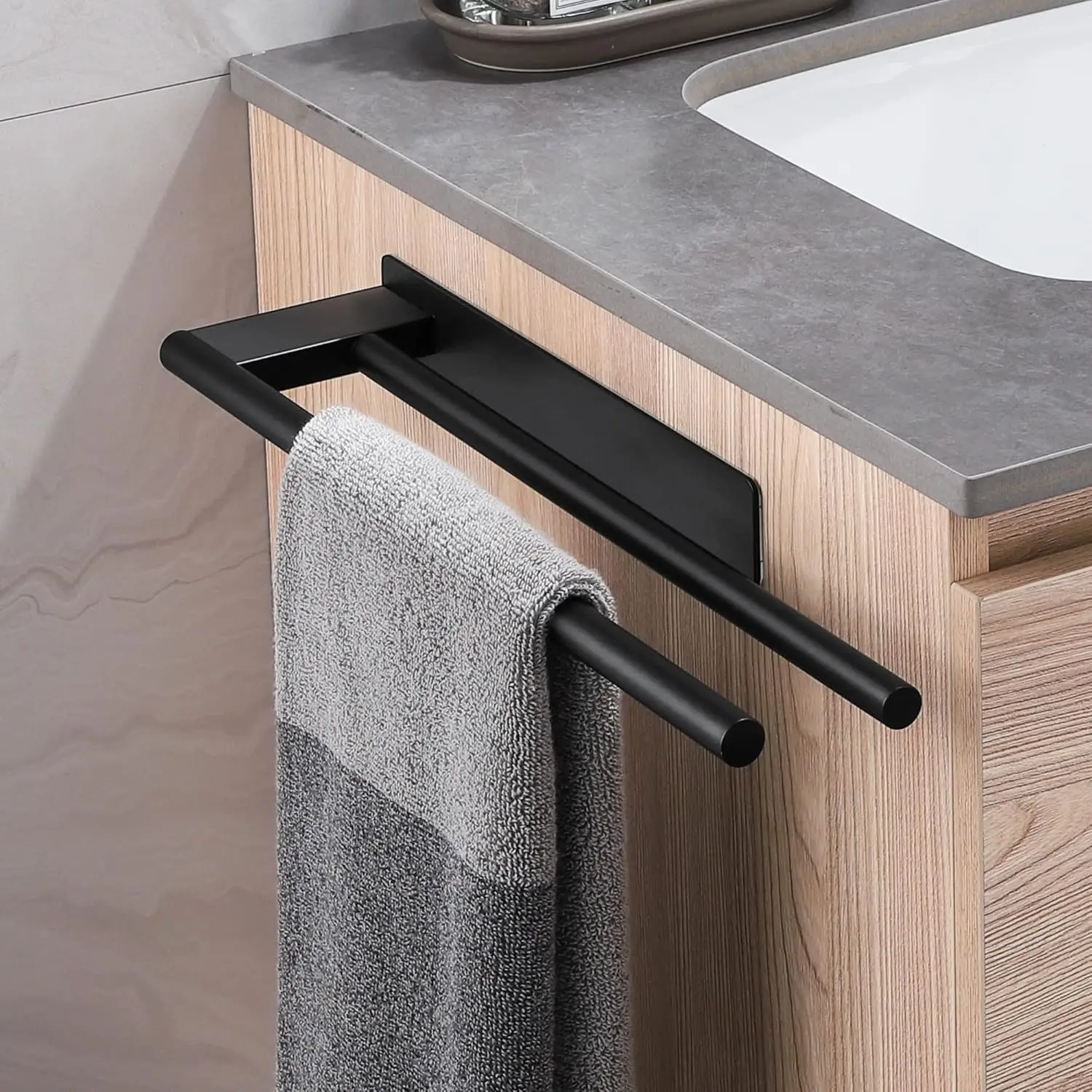 No-Drill Double Towel Bar - Image 3