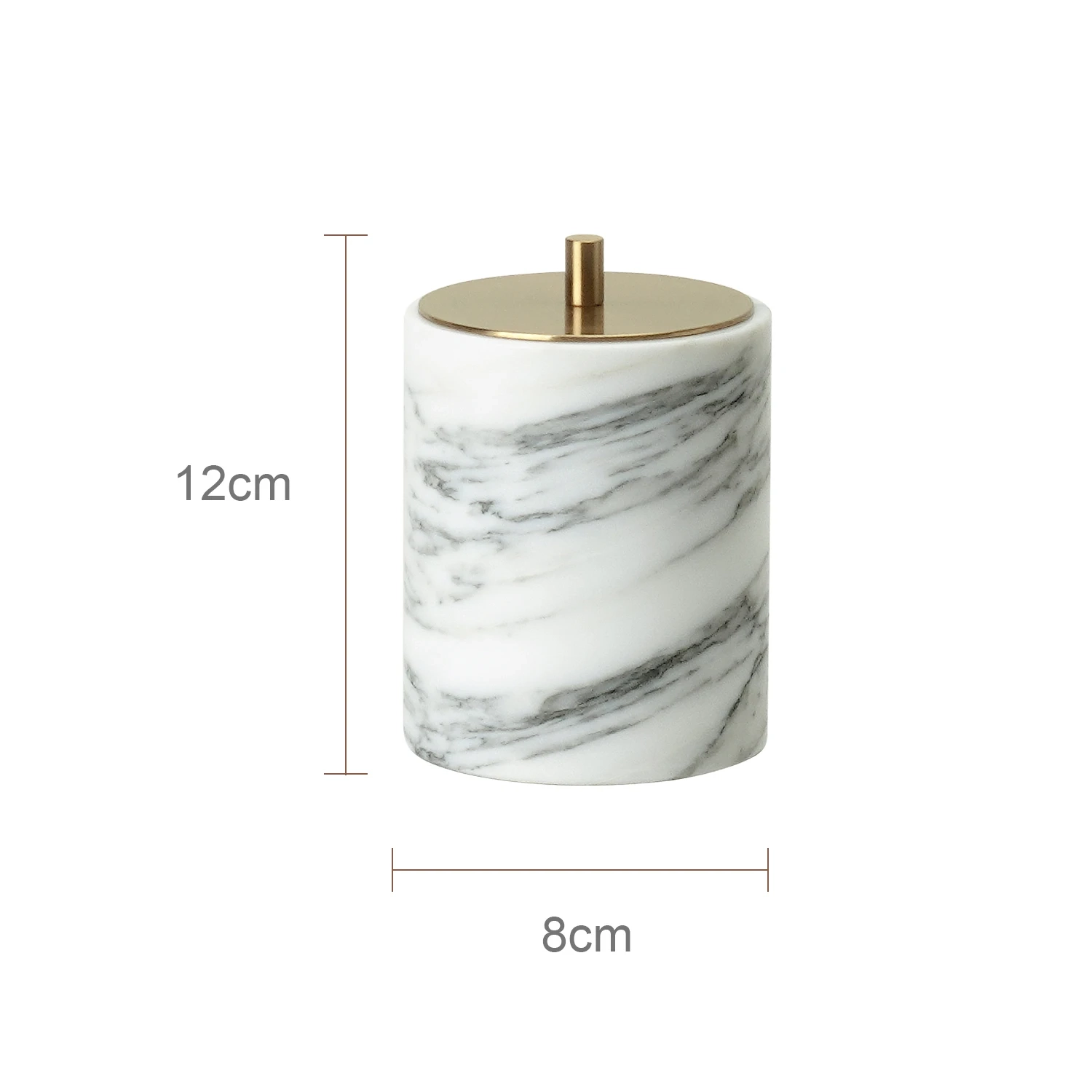 White Arabescato Marble Bathroom Accessory Collection - Image 11