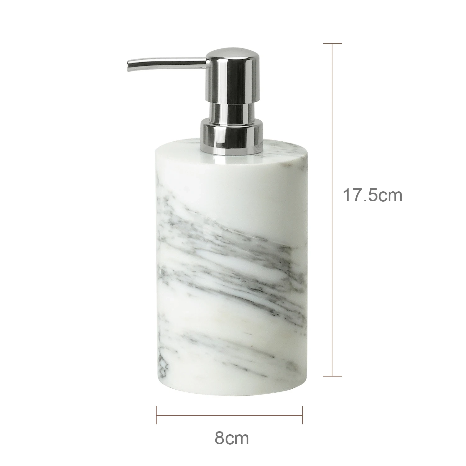 White Arabescato Marble Bathroom Accessory Collection - Image 8