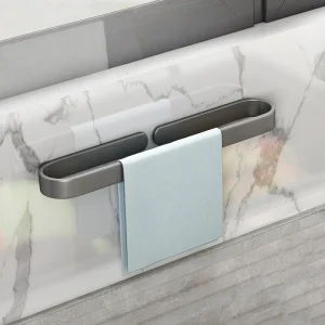 Minimalist Wall-Mounted Towel Bar