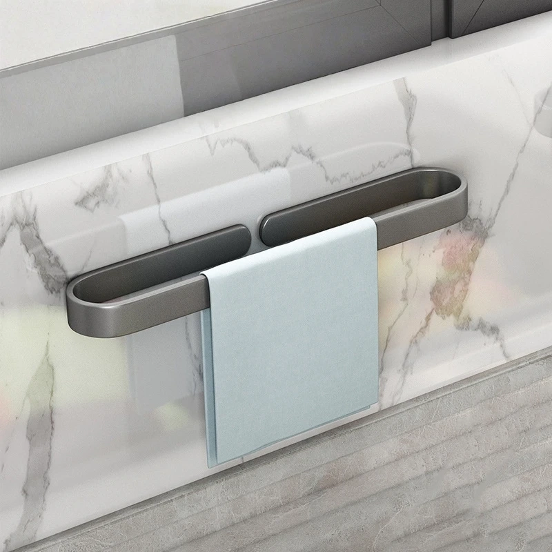 Minimalist Wall-Mounted Towel Bar