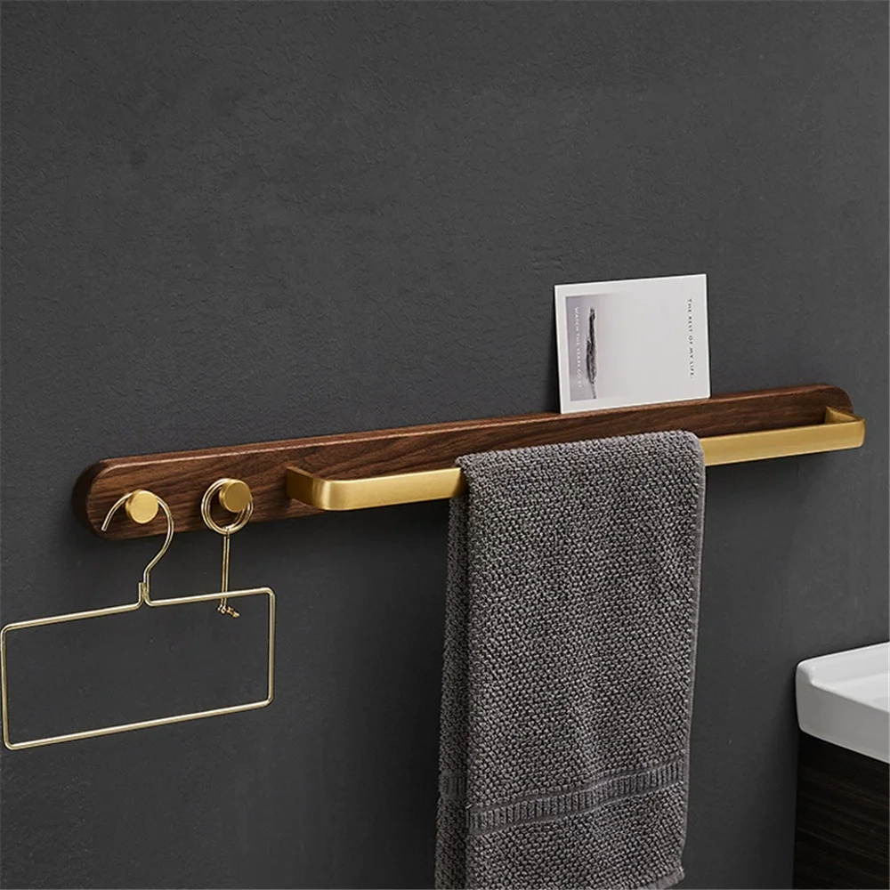 Wall-Mounted Towel Bar with Hooks - Image 6