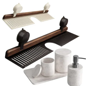 No-Drill Faucet Sink Shelf