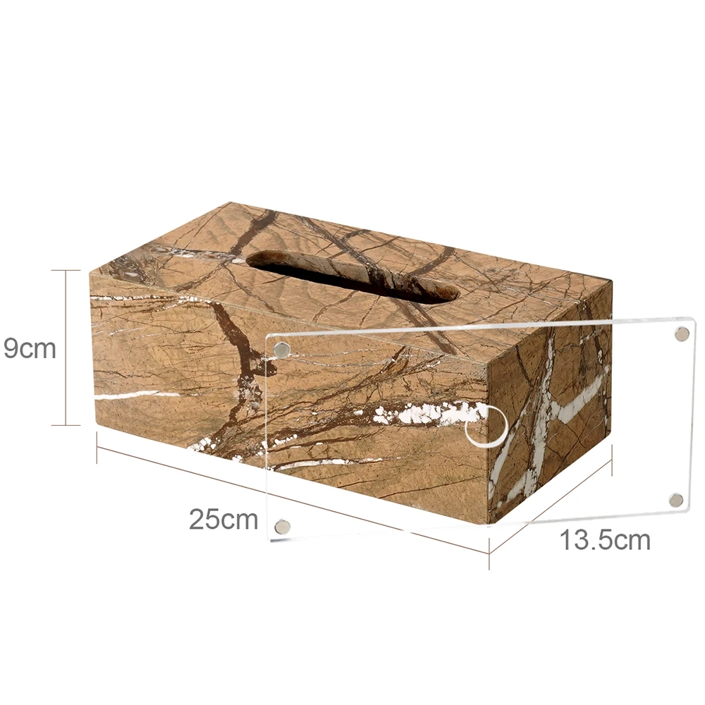 Rainforest Brown Natural Marble Bathroom Accessory Collection - Image 24