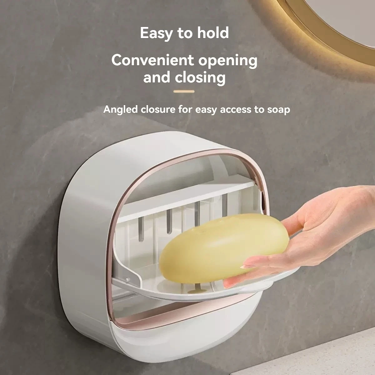 Hanging Waterproof Soap Holder with Drainage Tray - Image 4