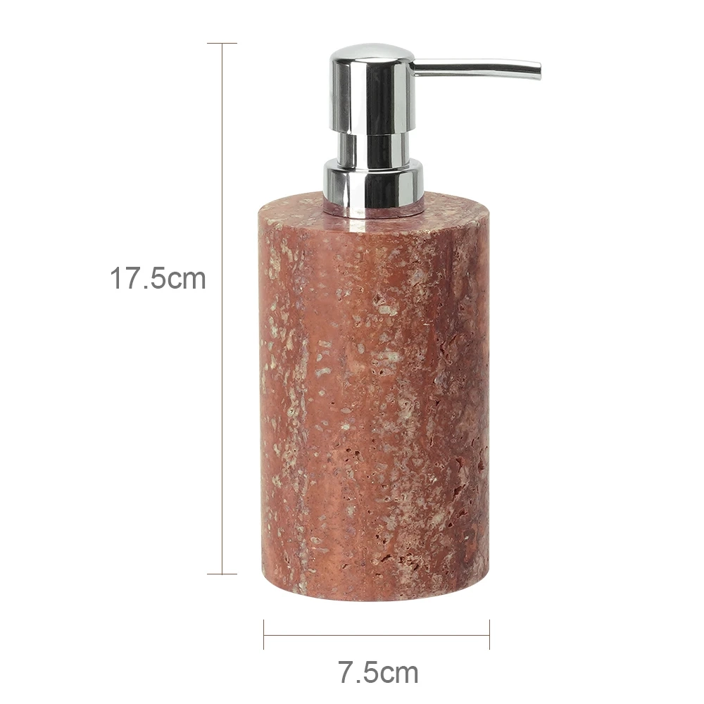 Red Travertine Bathroom Accessory Collection - Image 9