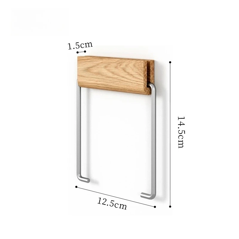 Solid Wood Toilet Paper Holder - Image 6