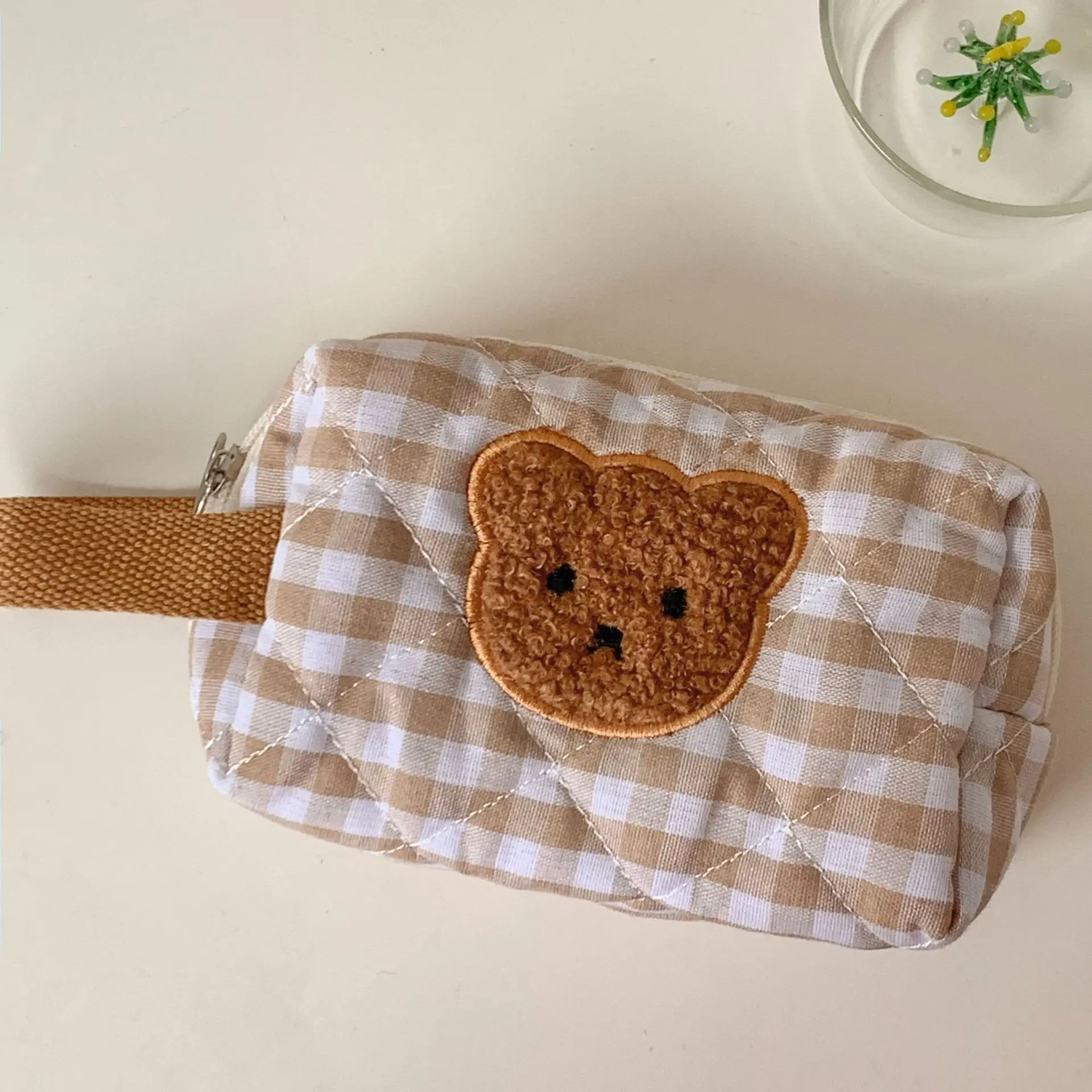 Cute Bear Cotton Makeup Toiletry Bag