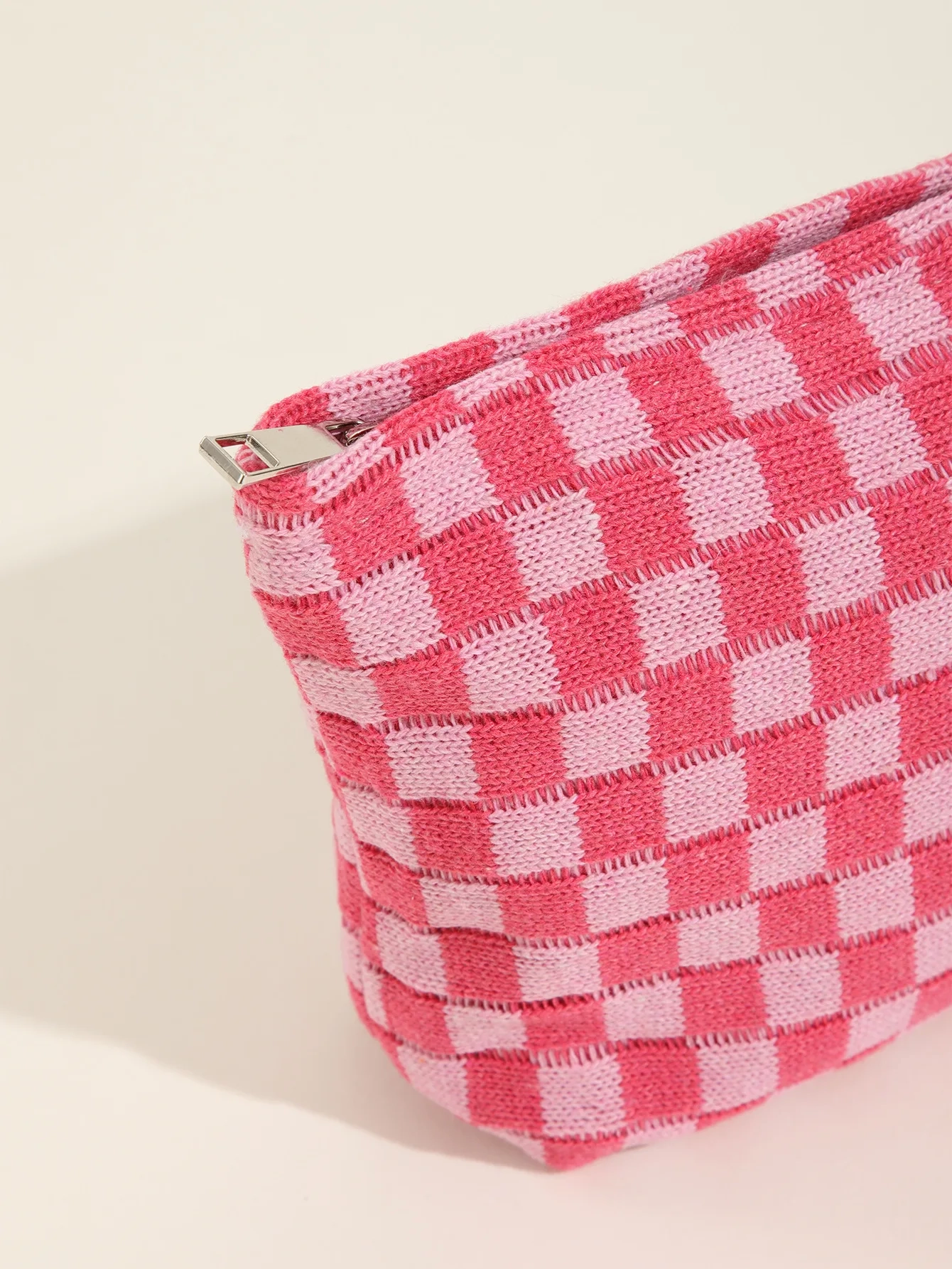 Checkerboard Travel Makeup Toiletry Bag - Image 2
