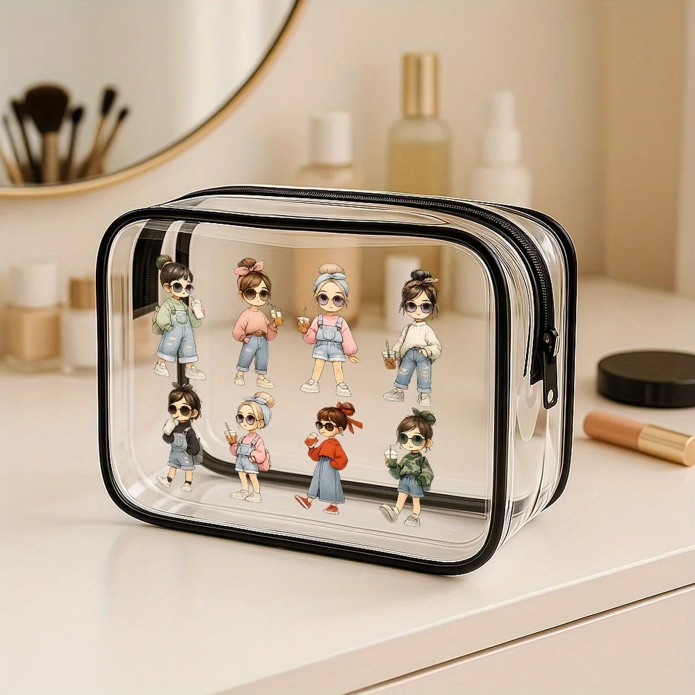 Clear PVC Travel Toiletry Makeup Bag - Image 3