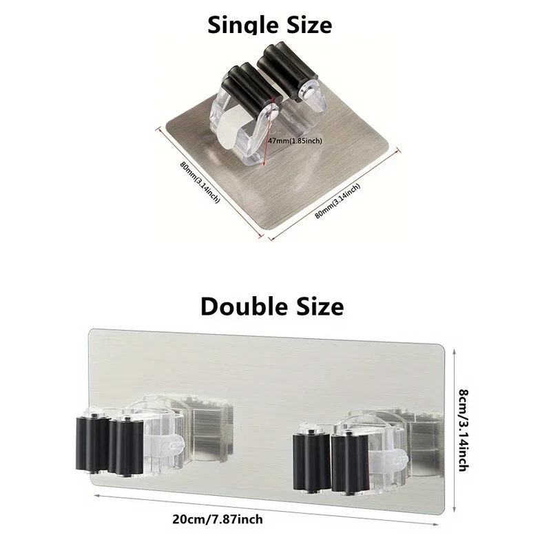 Traceless Adhesive Mop Holder - Image 5