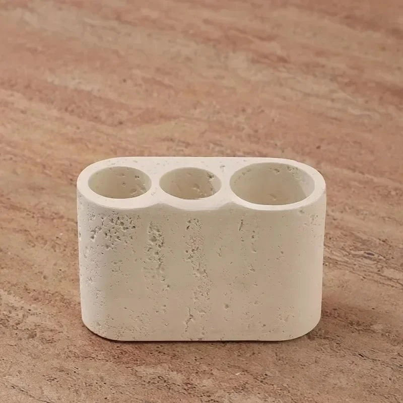 Stone-Look Bathroom Accessory Collection - Image 5