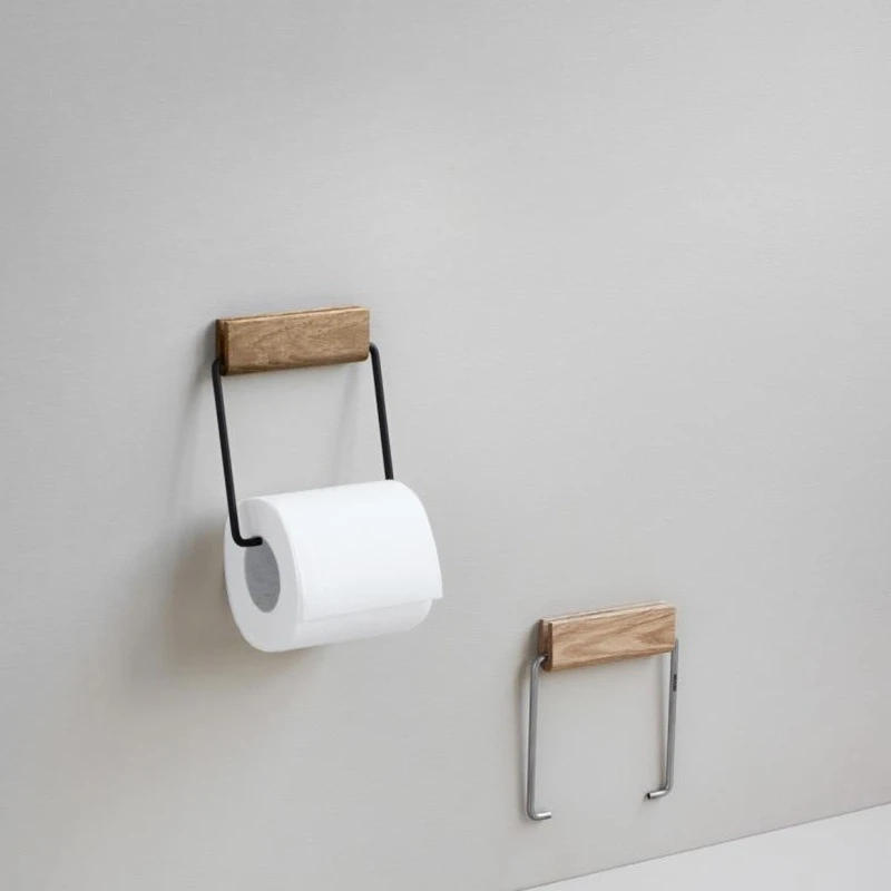 Solid Wood Toilet Paper Holder - Image 2