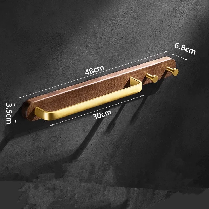 Wall-Mounted Towel Bar with Hooks - Image 7