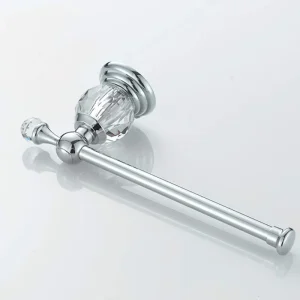 Crystal Accent Wall Mounted Toilet Paper Holder