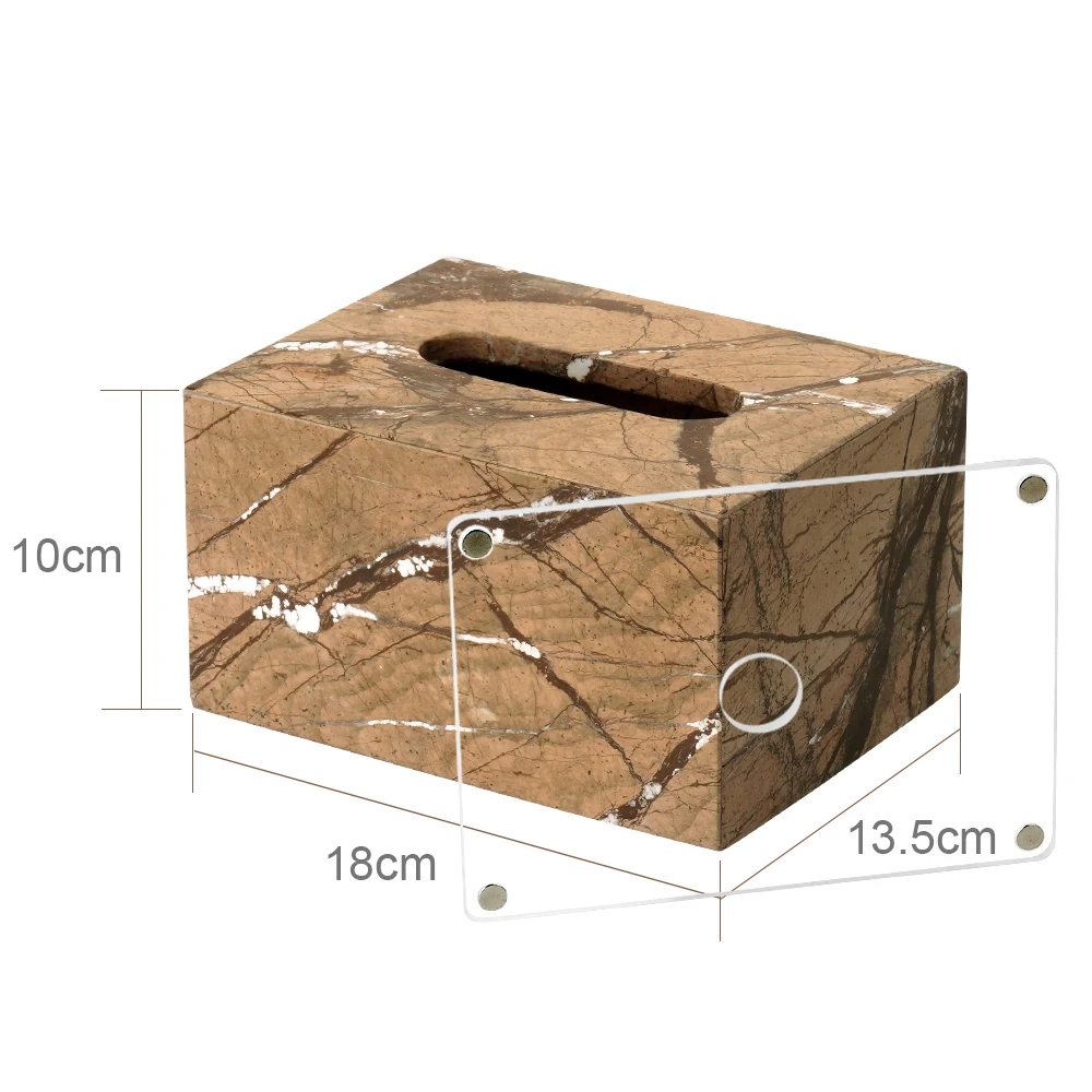 Rainforest Brown Natural Marble Bathroom Accessory Collection - Image 23