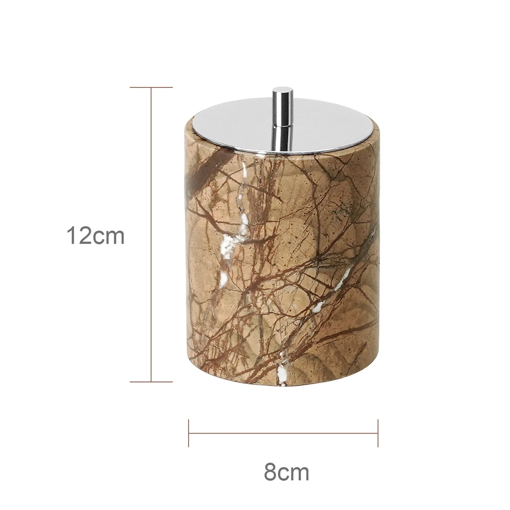 Rainforest Brown Natural Marble Bathroom Accessory Collection - Image 14