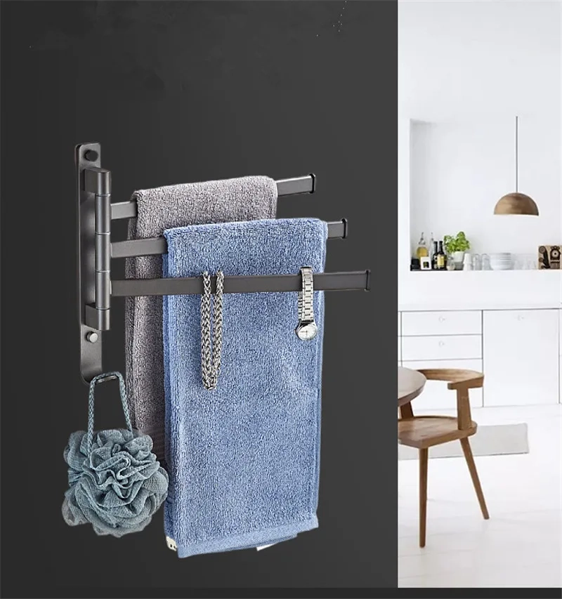 Swivel Wall-Mounted Towel Rack