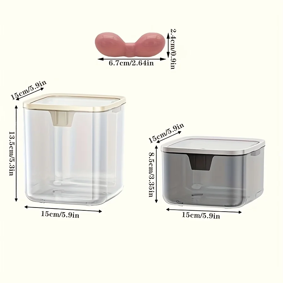 Clear Hair Accessories Dustproof Storage Box - Image 3