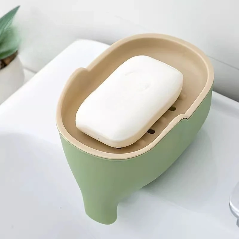 Double-Layer Elephant Soap Holder with Drain Rack - Image 6