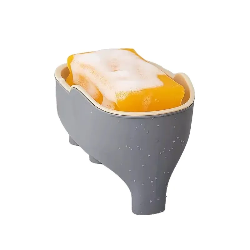 Double-Layer Elephant Soap Holder with Drain Rack - Image 5