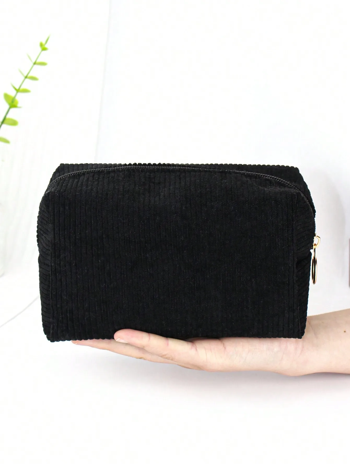 Corduroy Octagonal Large Capacity Toiletry Bag - Image 13