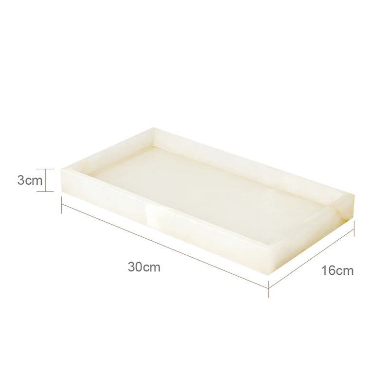 White Onyx Marble Bathroom Essentials Set - Image 22