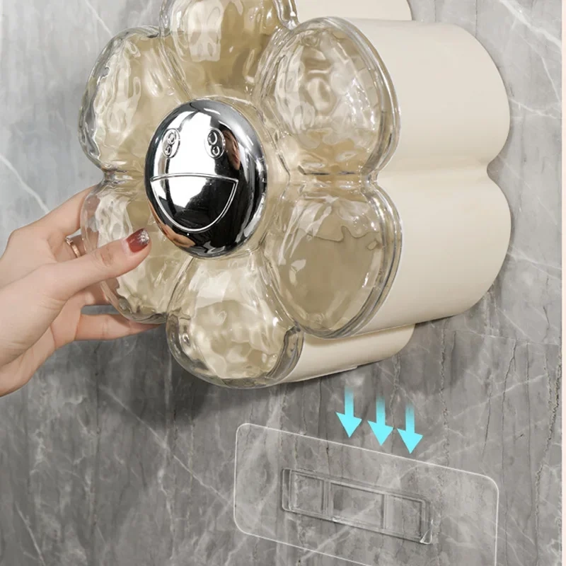 Floral Wall Mounted Tissue Holder Rack - Image 3