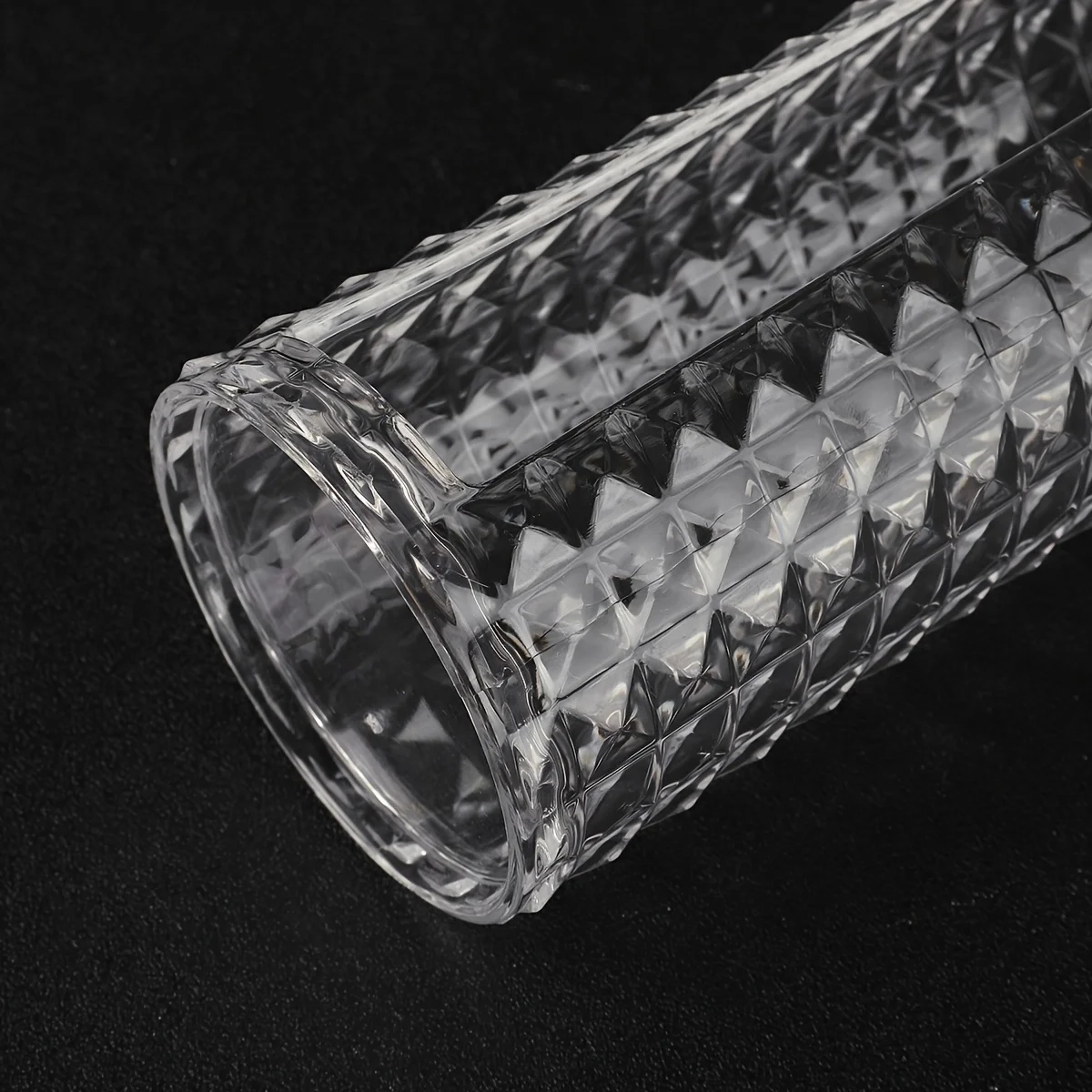 Clear Diamond Pattern Cotton Pad Holder - Image 6