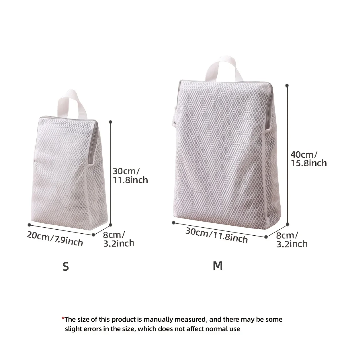 Wall-Mounted Mesh Laundry Storage Bag with Zipper - Image 4