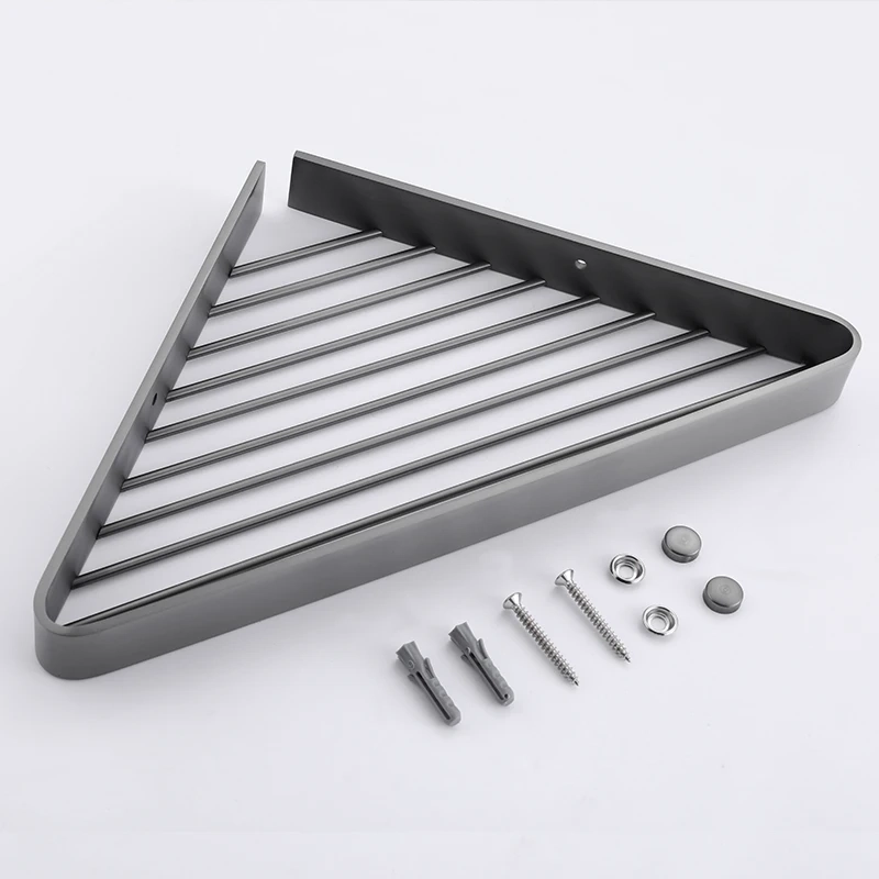 Heavy-Duty 304 Stainless Steel Corner Shower Shelf - Image 2