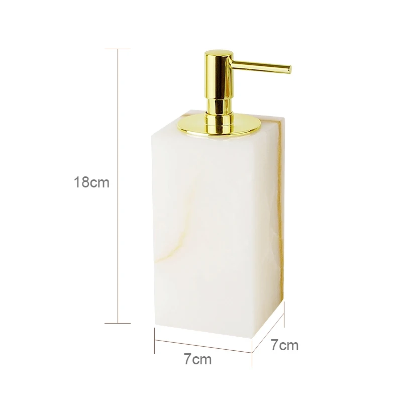 White Onyx Marble Bathroom Essentials Set - Image 7