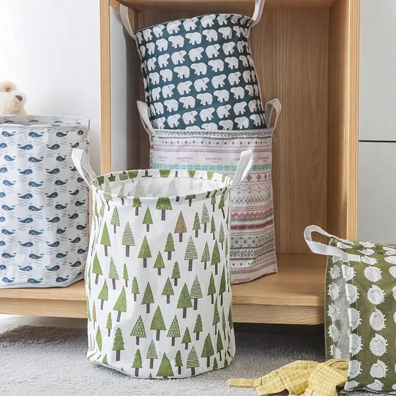 Canvas Laundry and Toy Storage Basket - Image 5